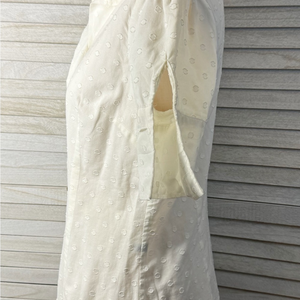 kate spade Cream Short-Sleeve Button-Down Shirt - Picture 6 of 12